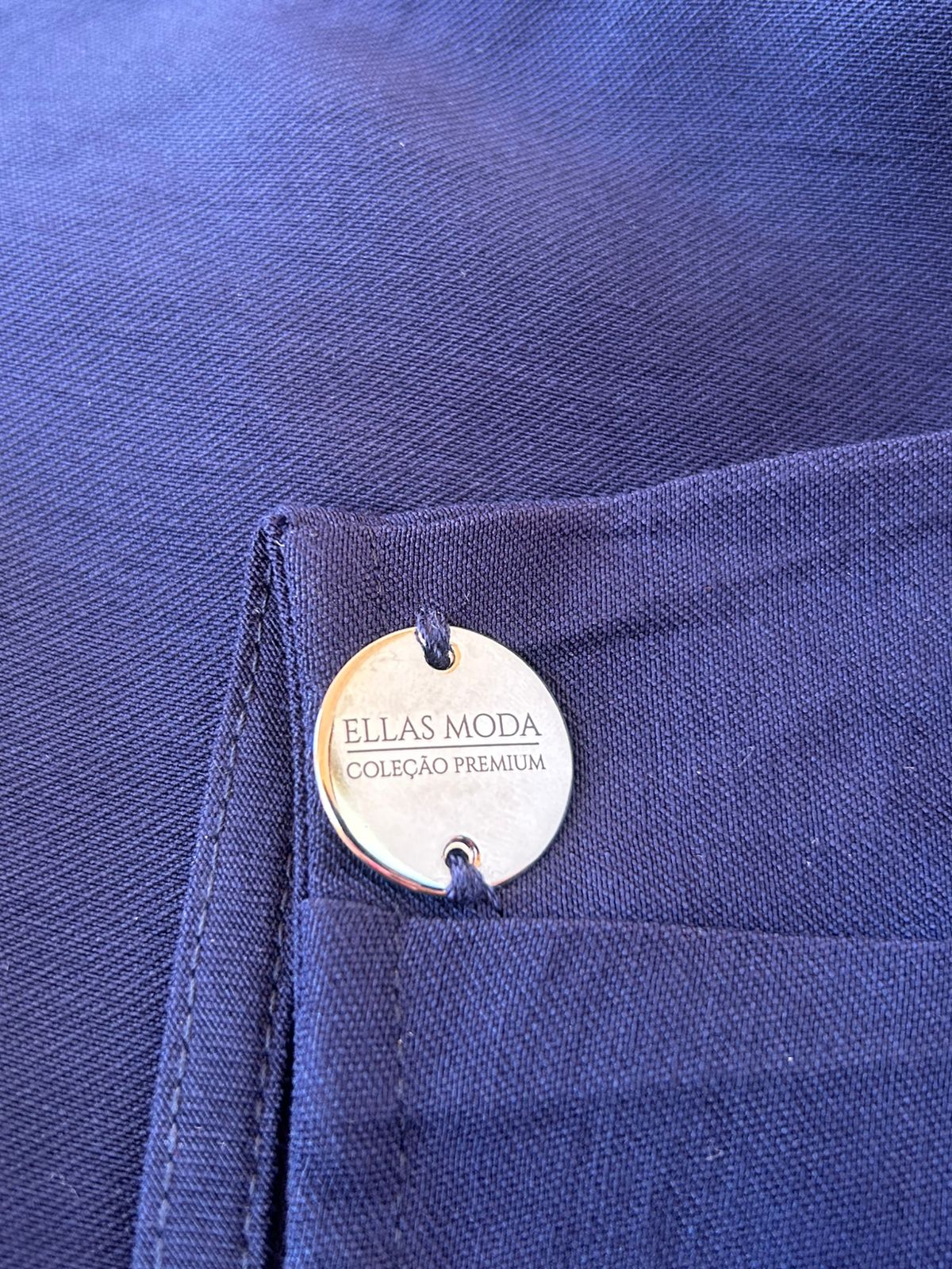 Vestido Midi Chemise em Viscose Premium Azul Marinho - Caimento Leve e Elegante